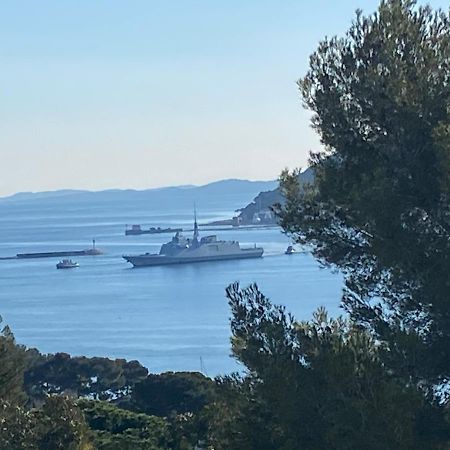 French Riviera, Colline De Tamaris, Aprt Tt Confort, Luxe, Calme, Fantastique Vue La Seyne-sur-Mer Exterior foto